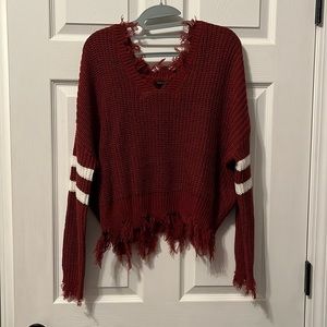 Fashion NOVA Women’s Maroon Sweater NEW with tags Size S